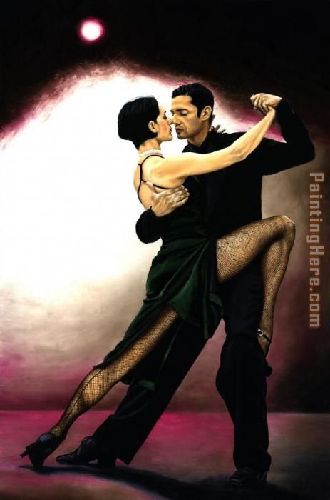 The Temptation of Tango painting - Flamenco Dancer The Temptation of Tango art painting